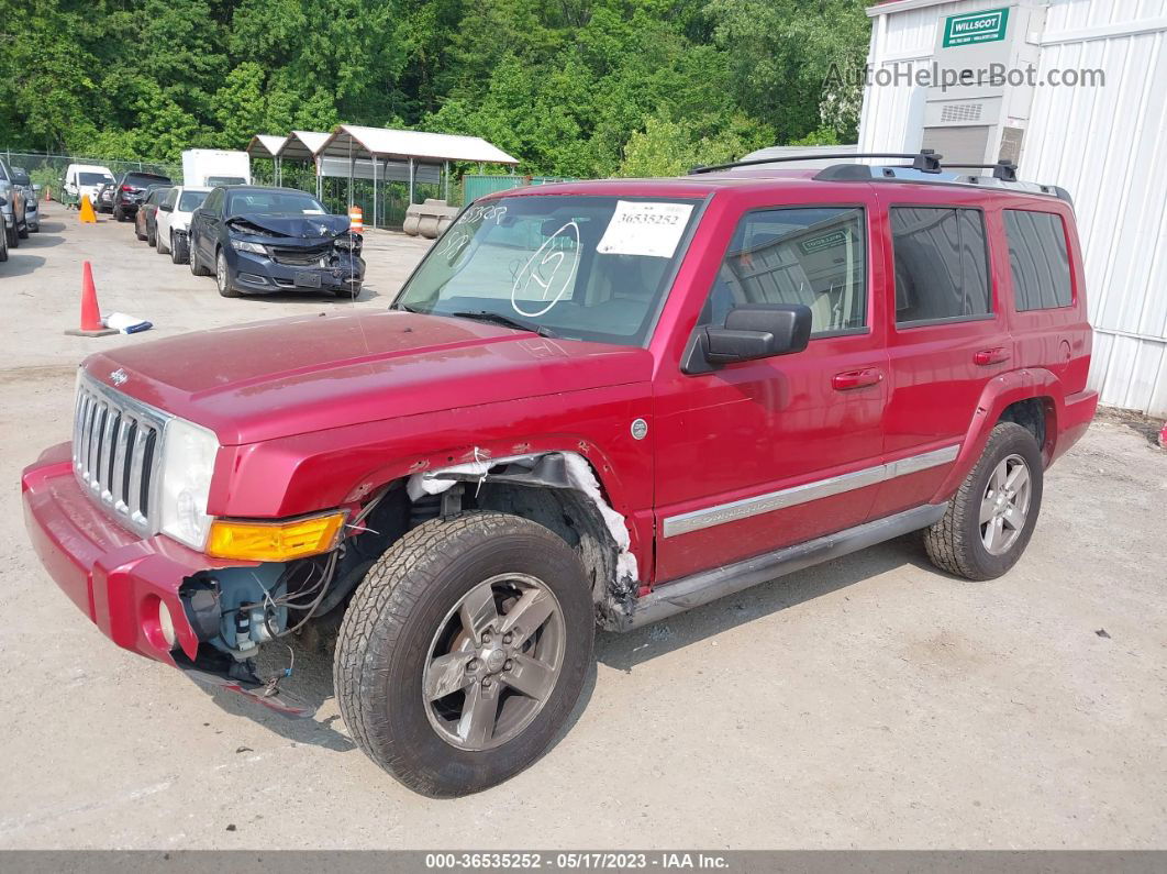 2006 Jeep Commander Limited Red vin: 1J8HG58N96C253149