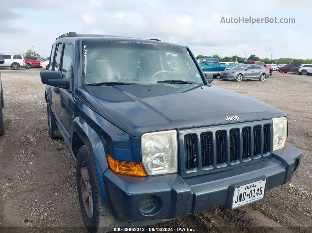 2006 Jeep Commander   Blue vin: 1J8HH48K16C349256