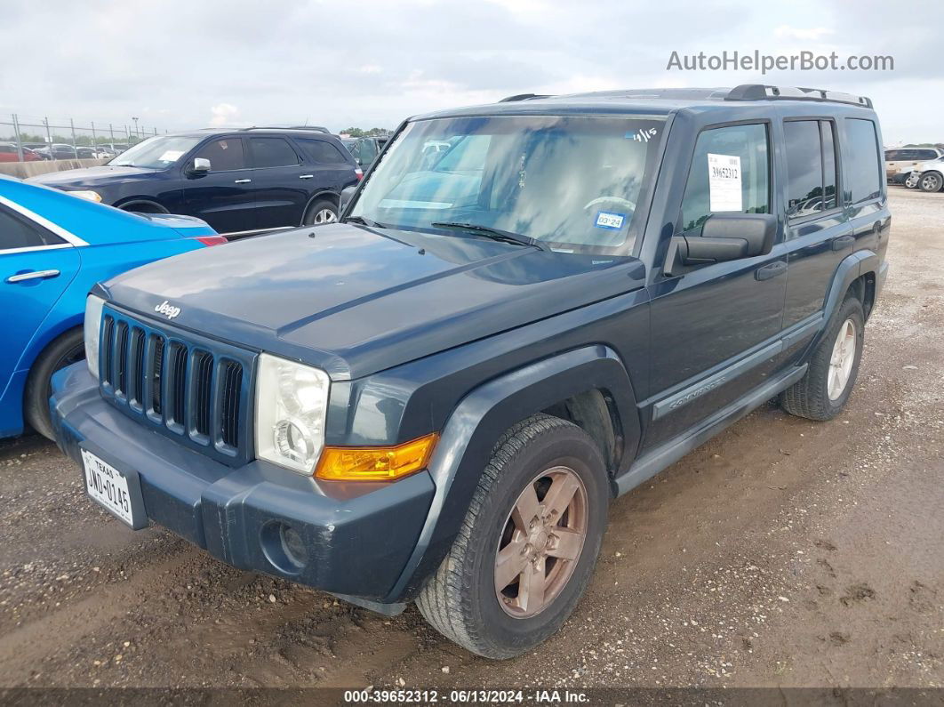 2006 Jeep Commander   Blue vin: 1J8HH48K16C349256