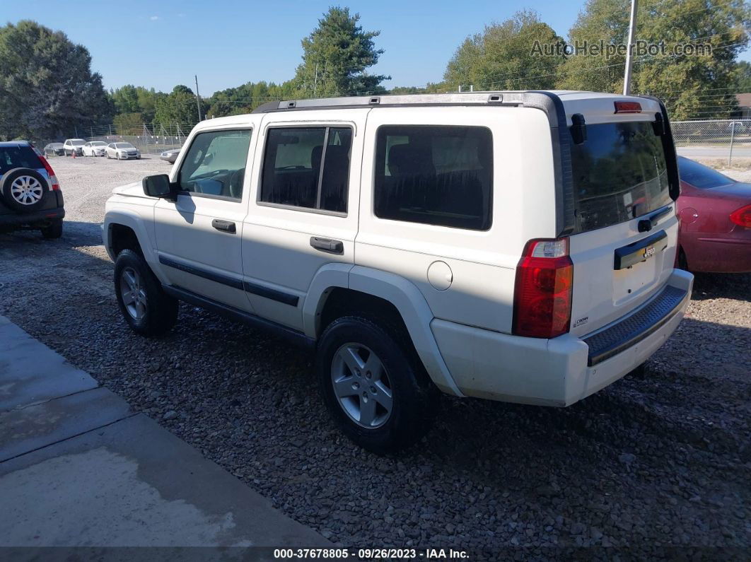 2006 Jeep Commander   White vin: 1J8HH48K26C329100