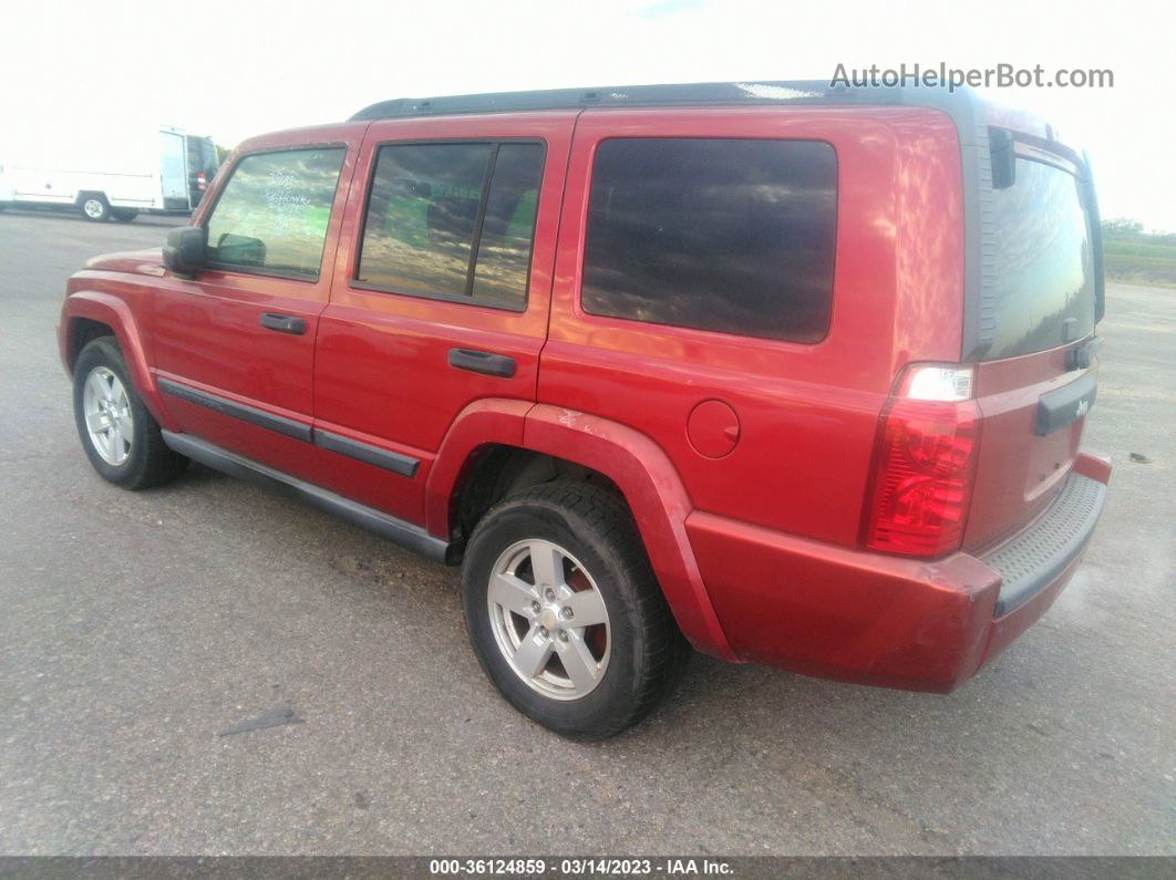 2006 Jeep Commander   Red vin: 1J8HH48K56C281947