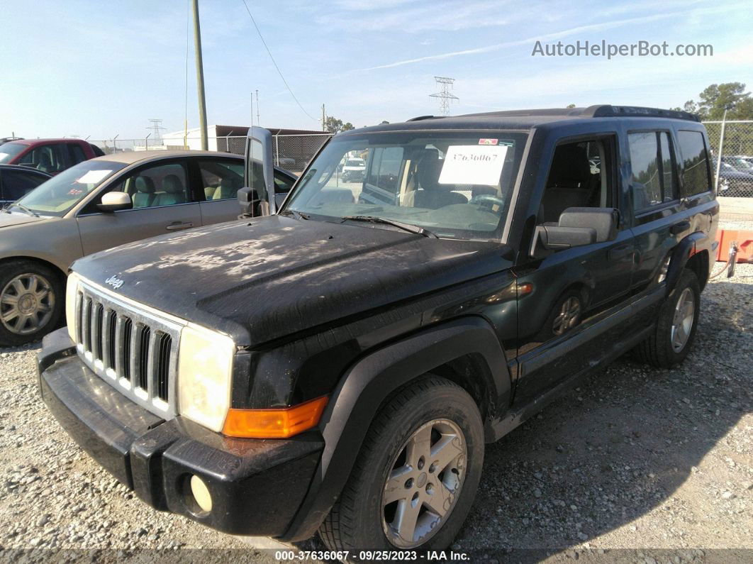 2006 Jeep Commander Black vin: 1J8HH48K76C157243