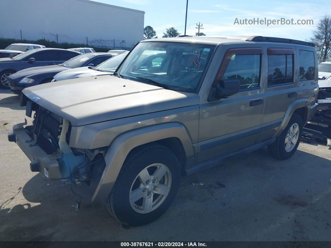 2006 Jeep Commander   Gold vin: 1J8HH48K86C171460