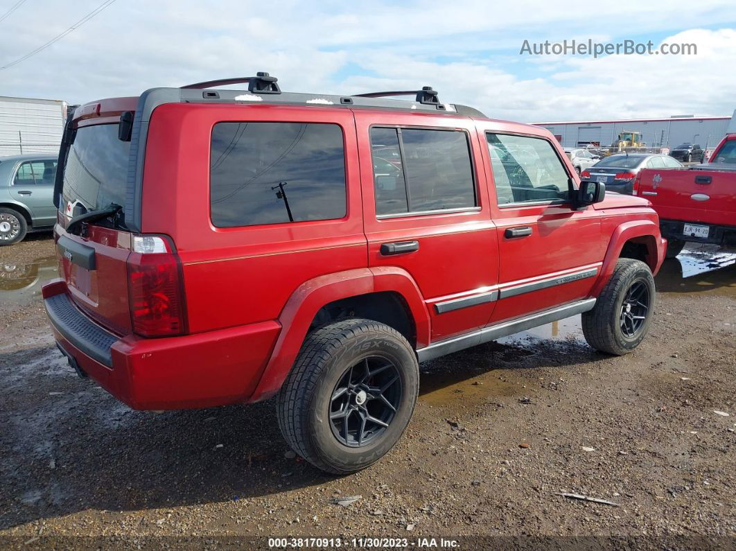 2006 Jeep Commander Red vin: 1J8HH48N26C296075