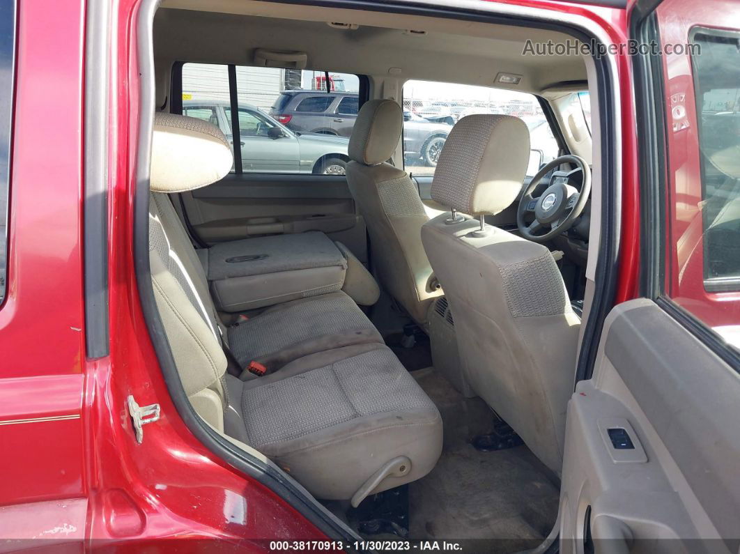 2006 Jeep Commander Red vin: 1J8HH48N26C296075