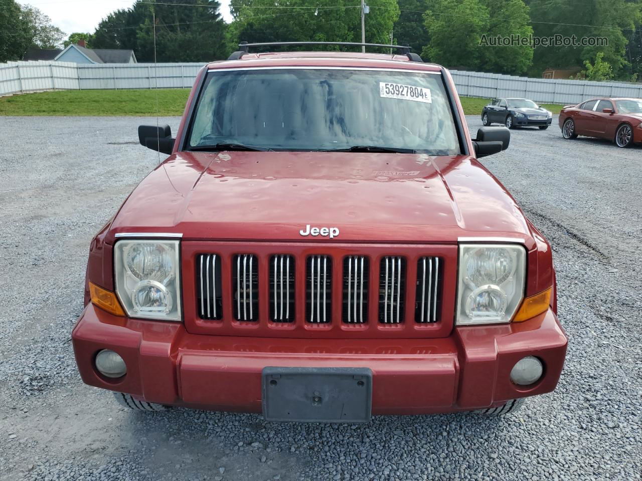 2006 Jeep Commander  Red vin: 1J8HH48N36C212703