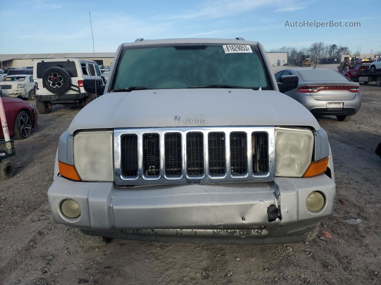 2006 Jeep Commander  Silver vin: 1J8HH48N36C239206