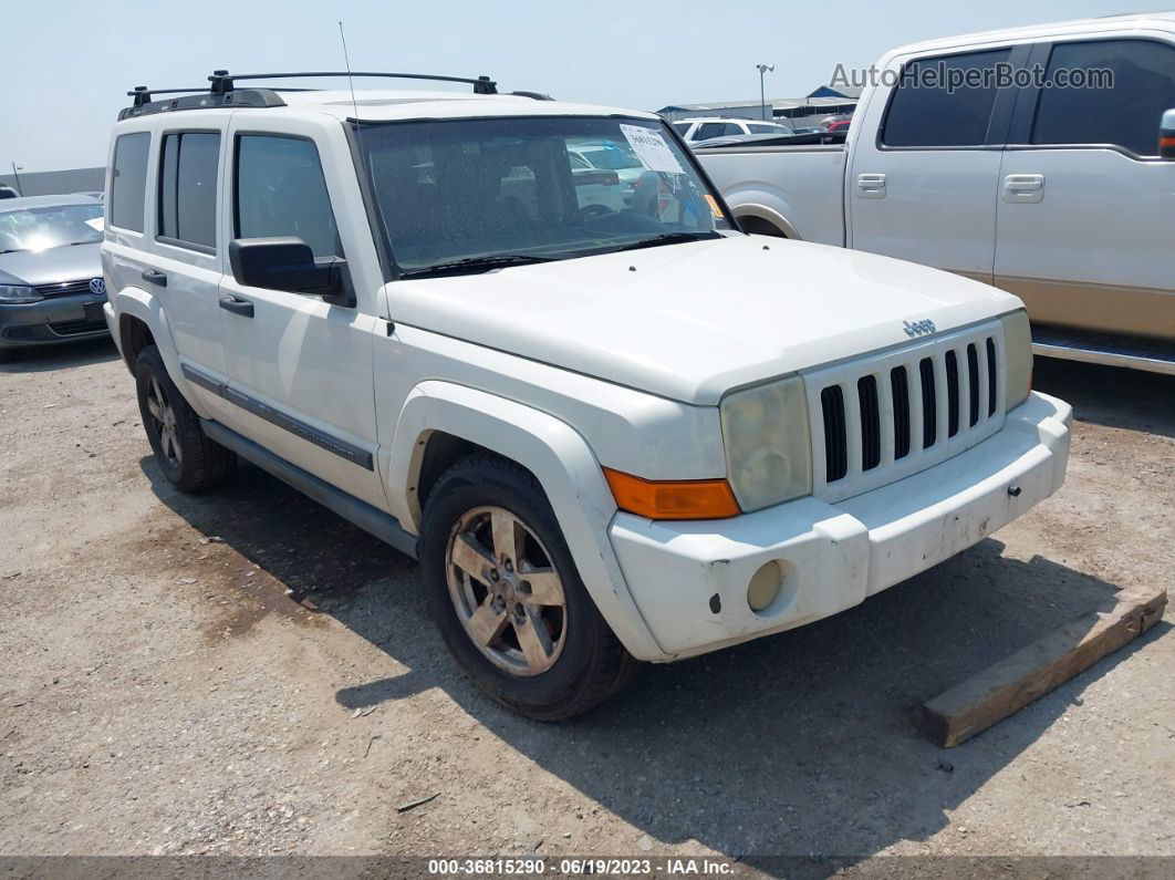 2006 Jeep Commander   White vin: 1J8HH48N36C339600