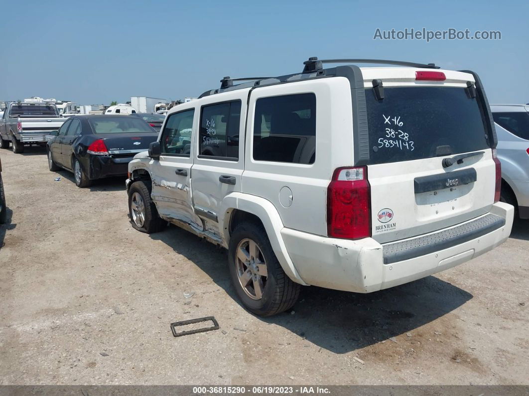 2006 Jeep Commander   White vin: 1J8HH48N36C339600