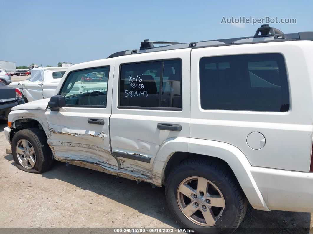 2006 Jeep Commander   White vin: 1J8HH48N36C339600