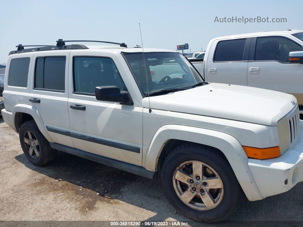 2006 Jeep Commander   White vin: 1J8HH48N36C339600