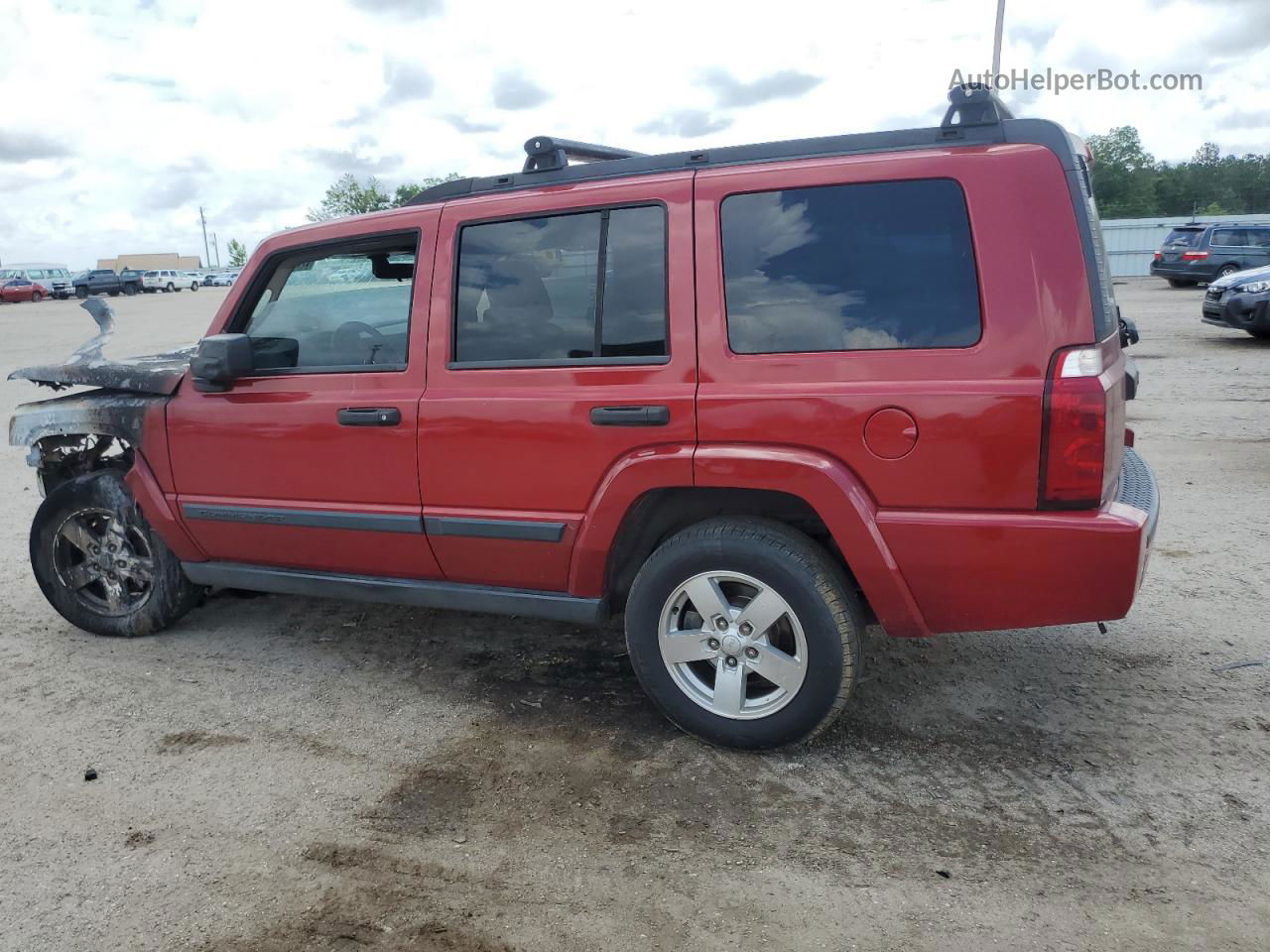 2006 Jeep Commander  Red vin: 1J8HH48N46C106647