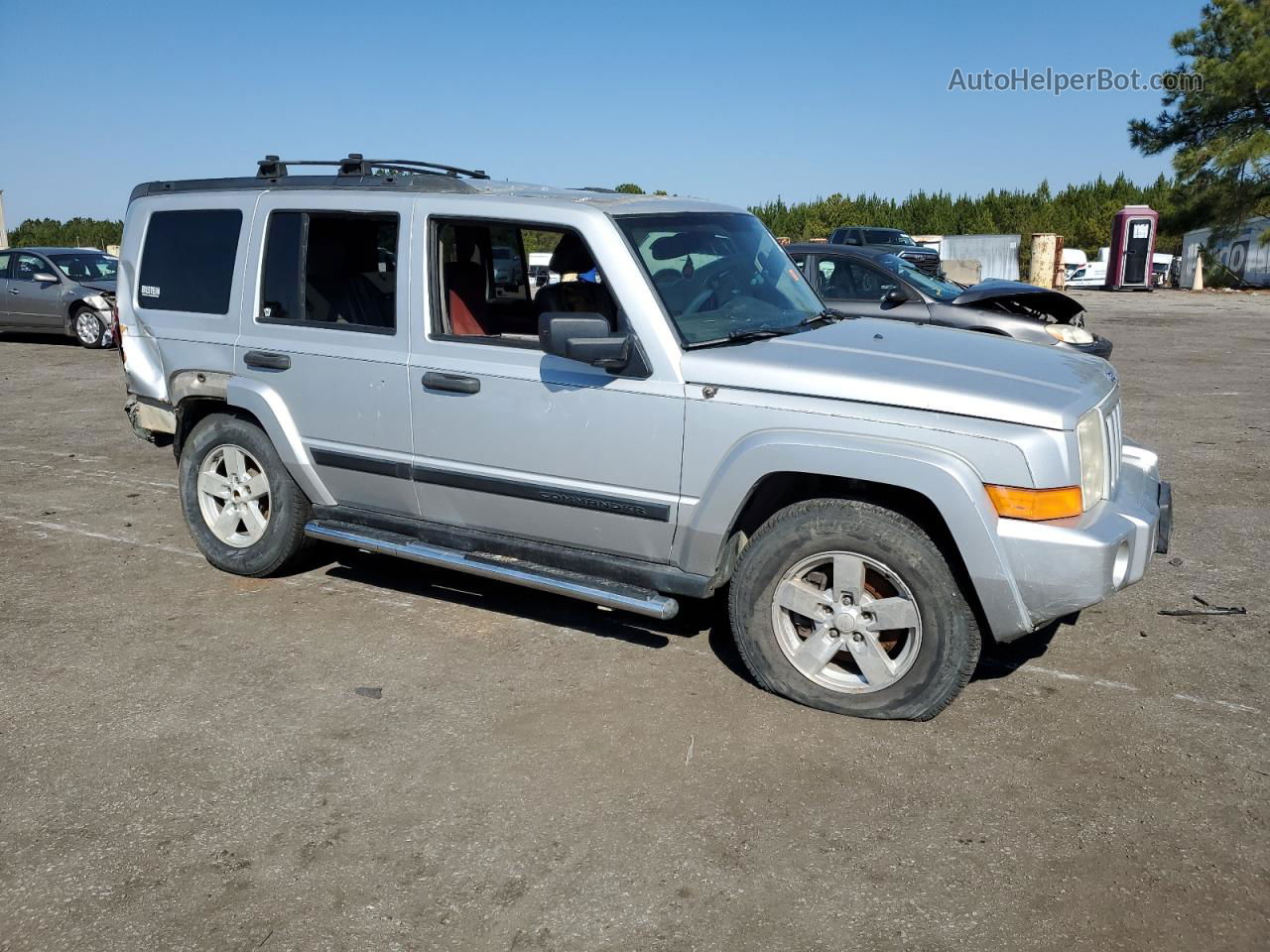 2006 Jeep Commander  Silver vin: 1J8HH48N56C352817