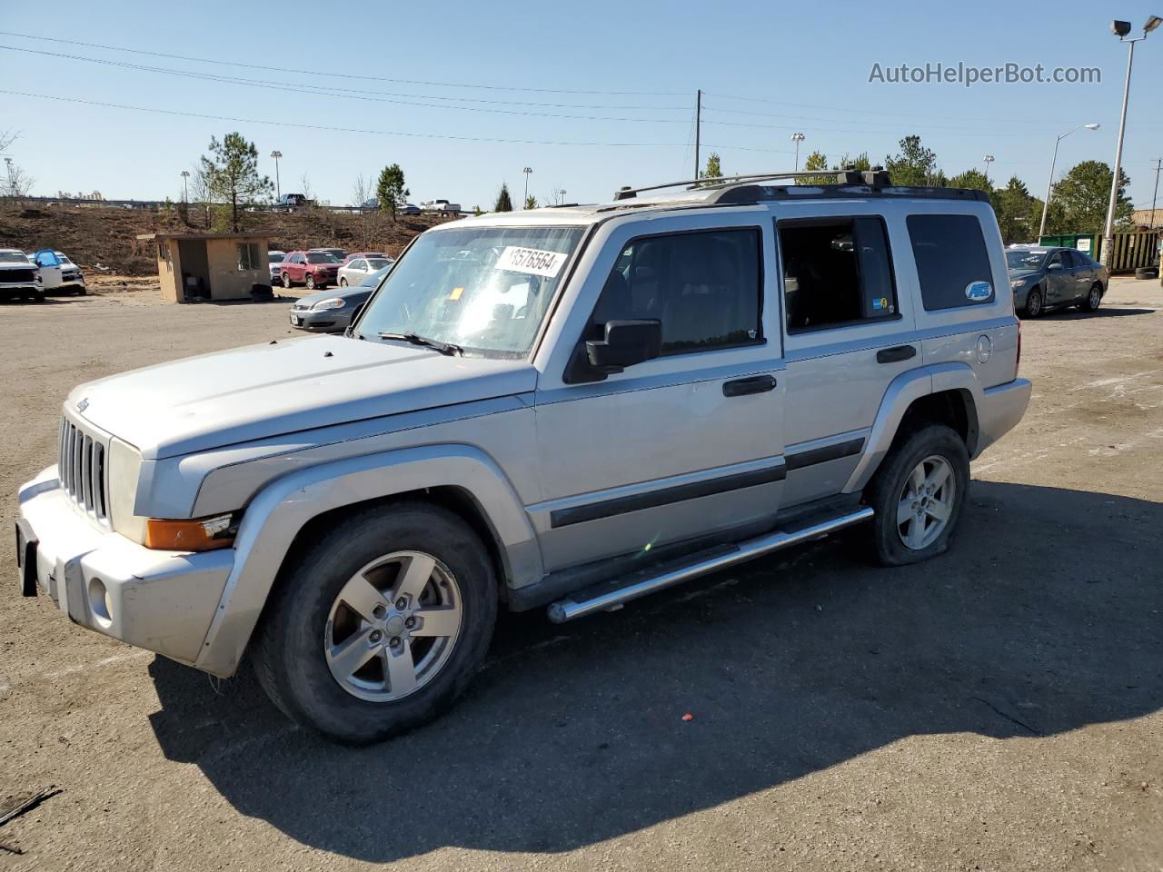 2006 Jeep Commander  Silver vin: 1J8HH48N56C352817