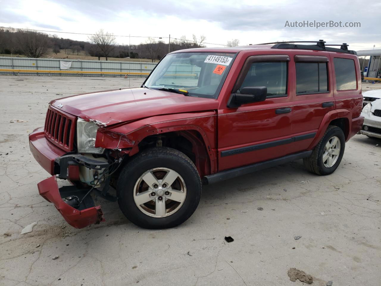 2006 Jeep Commander  Red vin: 1J8HH48N76C189278