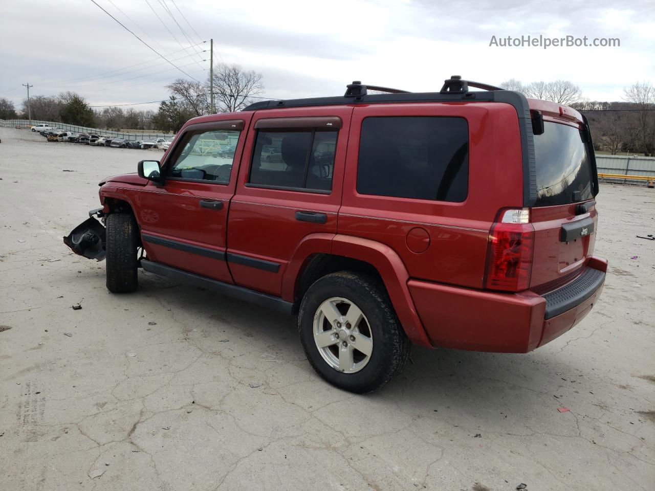 2006 Jeep Commander  Red vin: 1J8HH48N76C189278