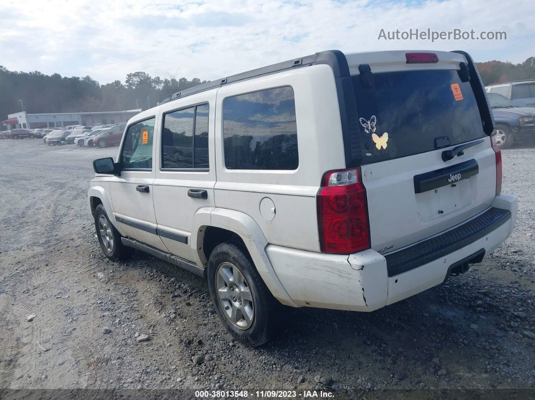 2006 Jeep Commander   White vin: 1J8HH48NX6C125641