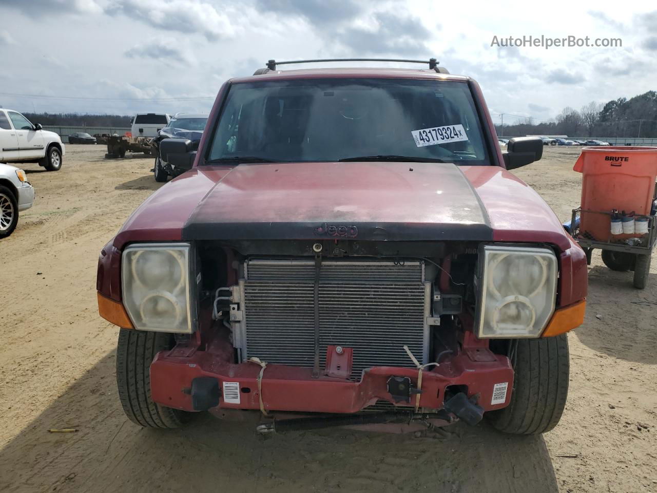 2006 Jeep Commander Limited Red vin: 1J8HH58206C283403