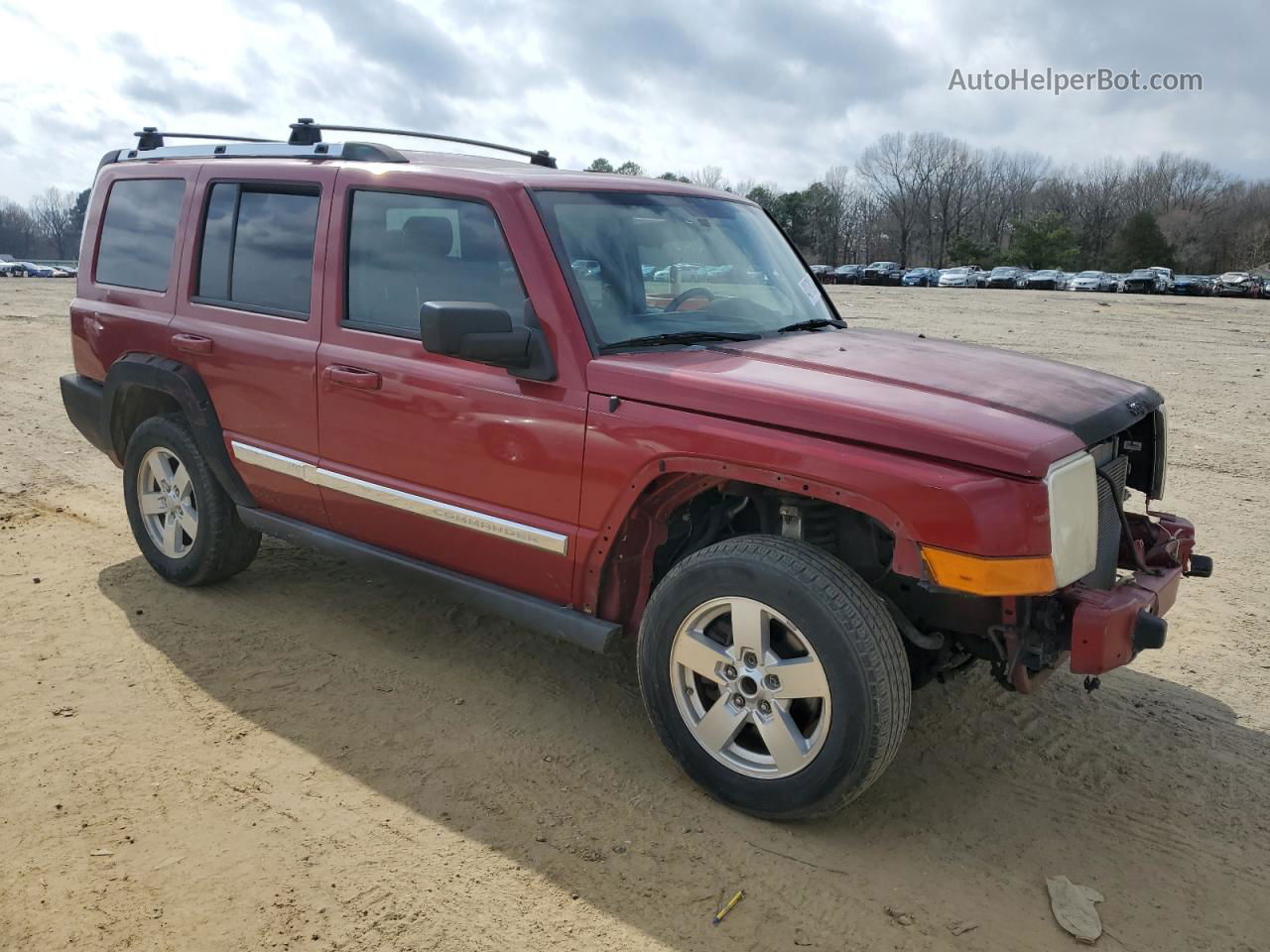 2006 Jeep Commander Limited Red vin: 1J8HH58206C283403