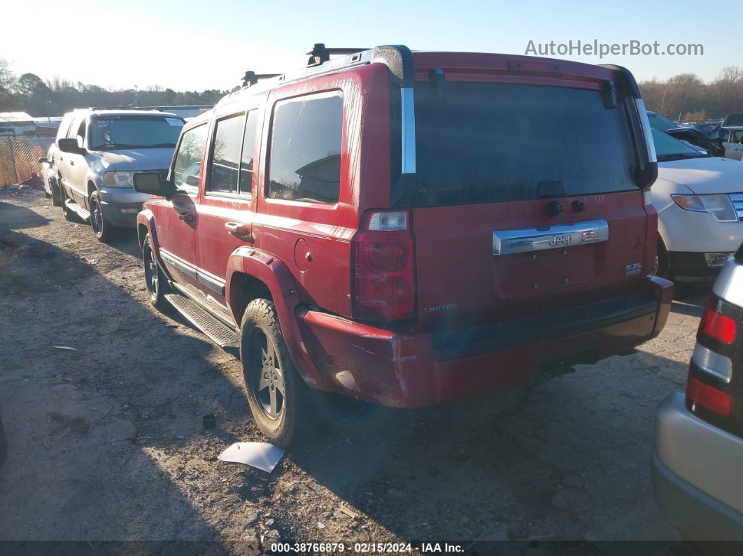 2006 Jeep Commander Limited Red vin: 1J8HH58216C247719