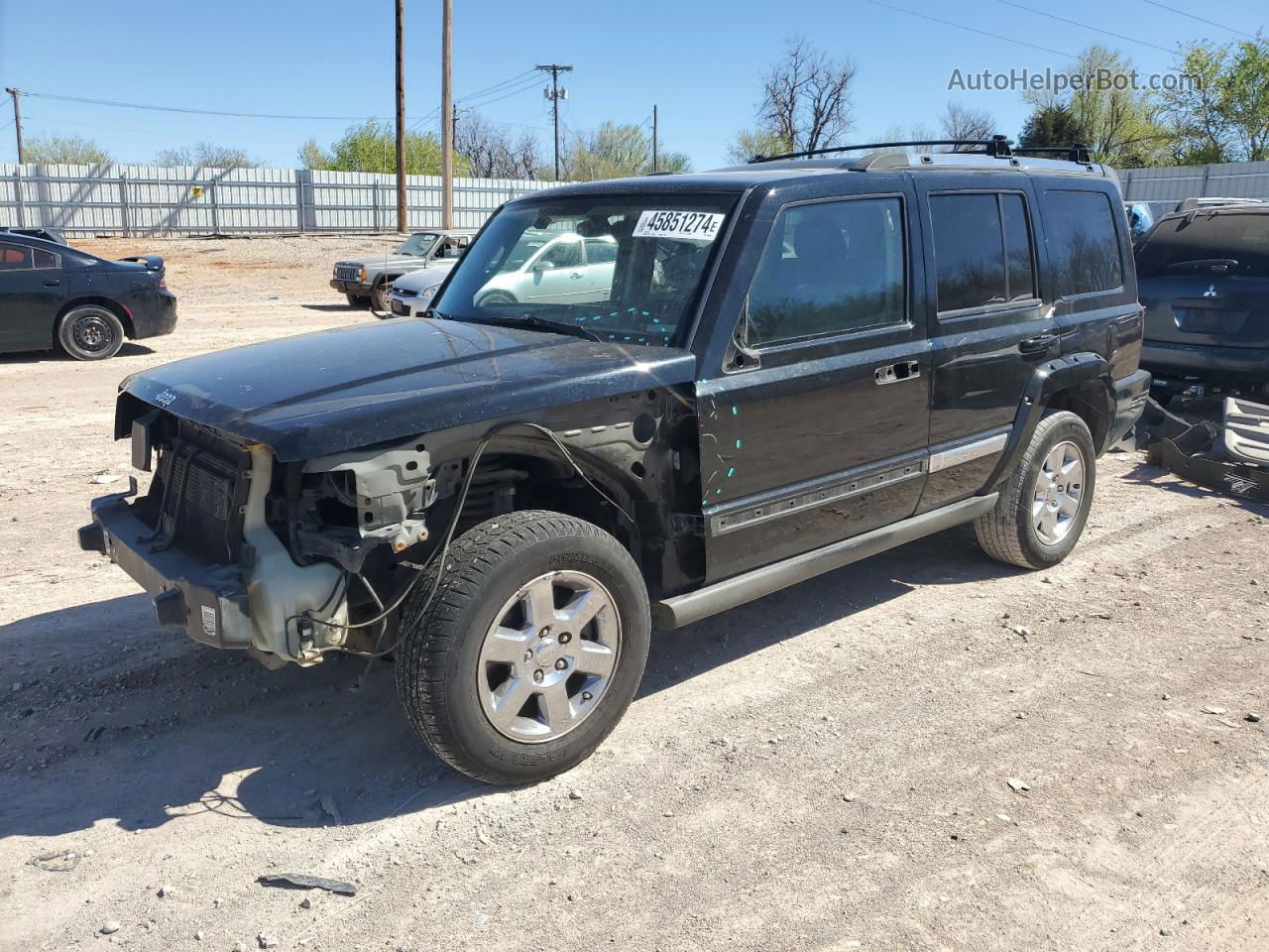 2006 Jeep Commander Limited Black vin: 1J8HH58276C289358