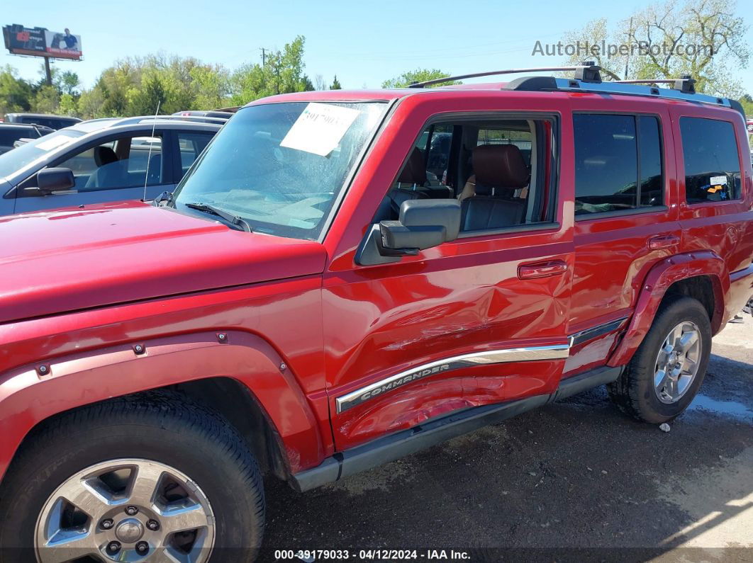 2006 Jeep Commander Limited Red vin: 1J8HH58296C352928