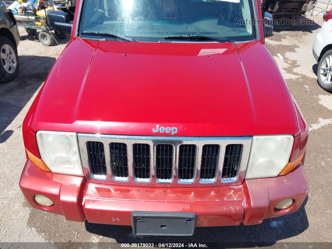 2006 Jeep Commander Limited Red vin: 1J8HH58296C352928