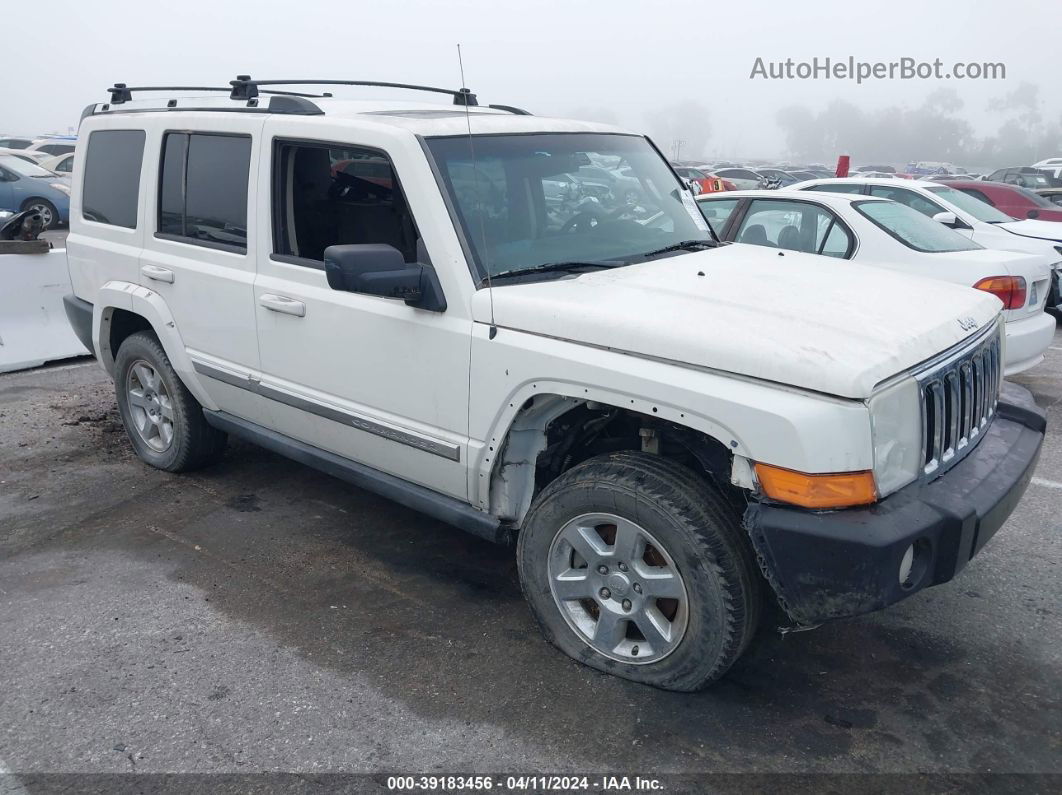 2006 Jeep Commander Limited White vin: 1J8HH58N46C315389