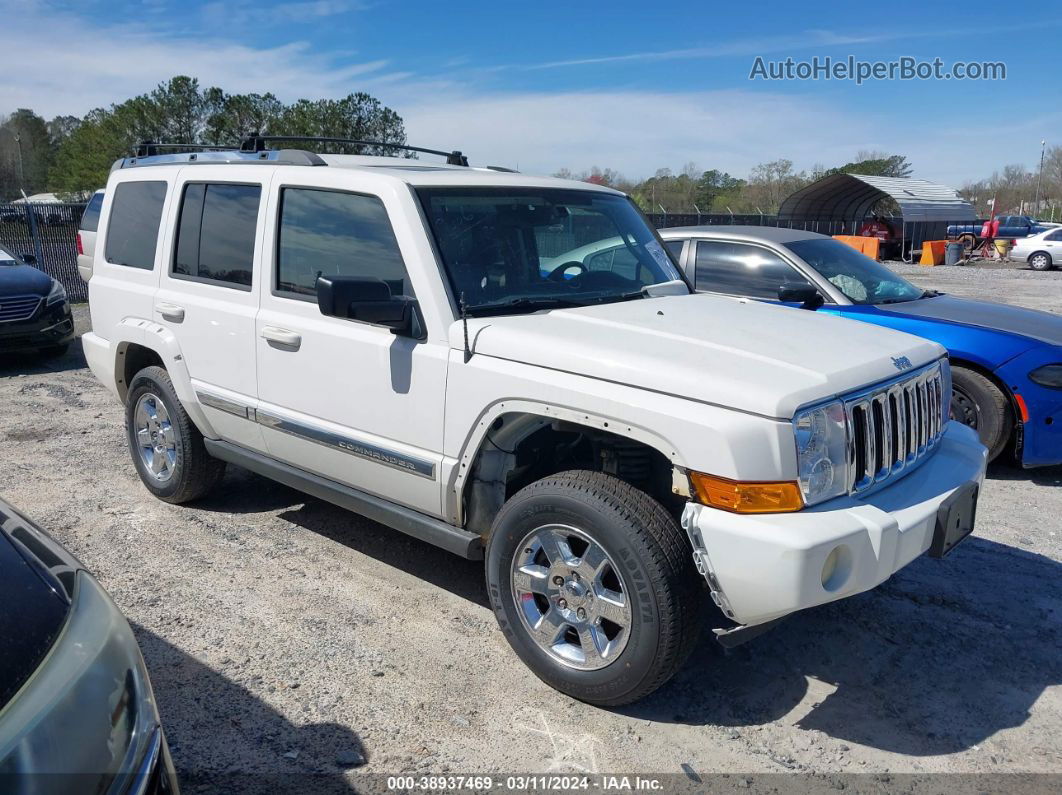 2006 Jeep Commander Limited White vin: 1J8HH58N56C150517