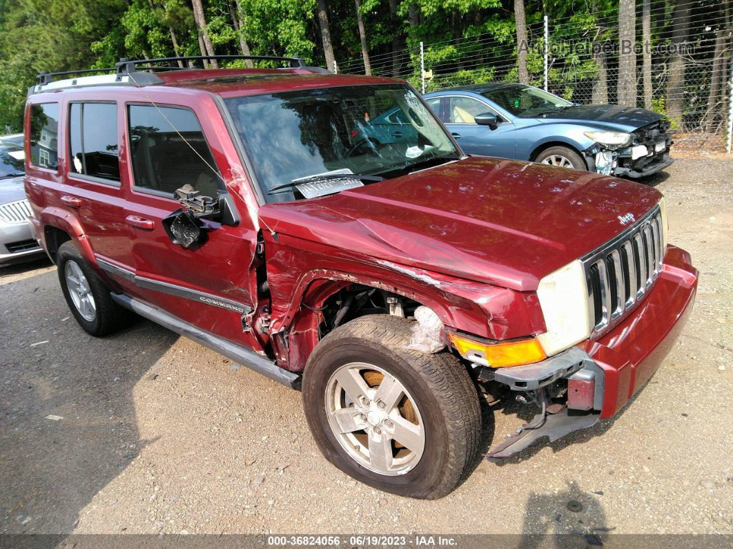 2006 Jeep Commander Limited Maroon vin: 1J8HH58N56C369221