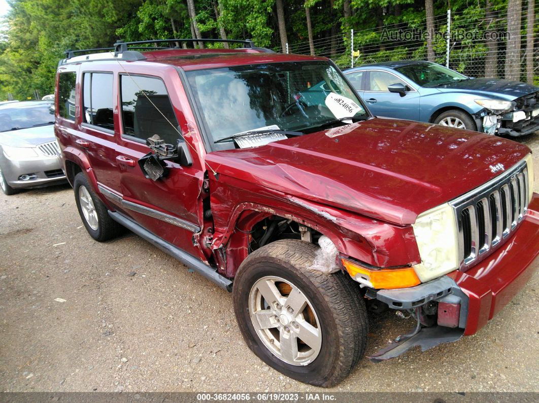 2006 Jeep Commander Limited Maroon vin: 1J8HH58N56C369221