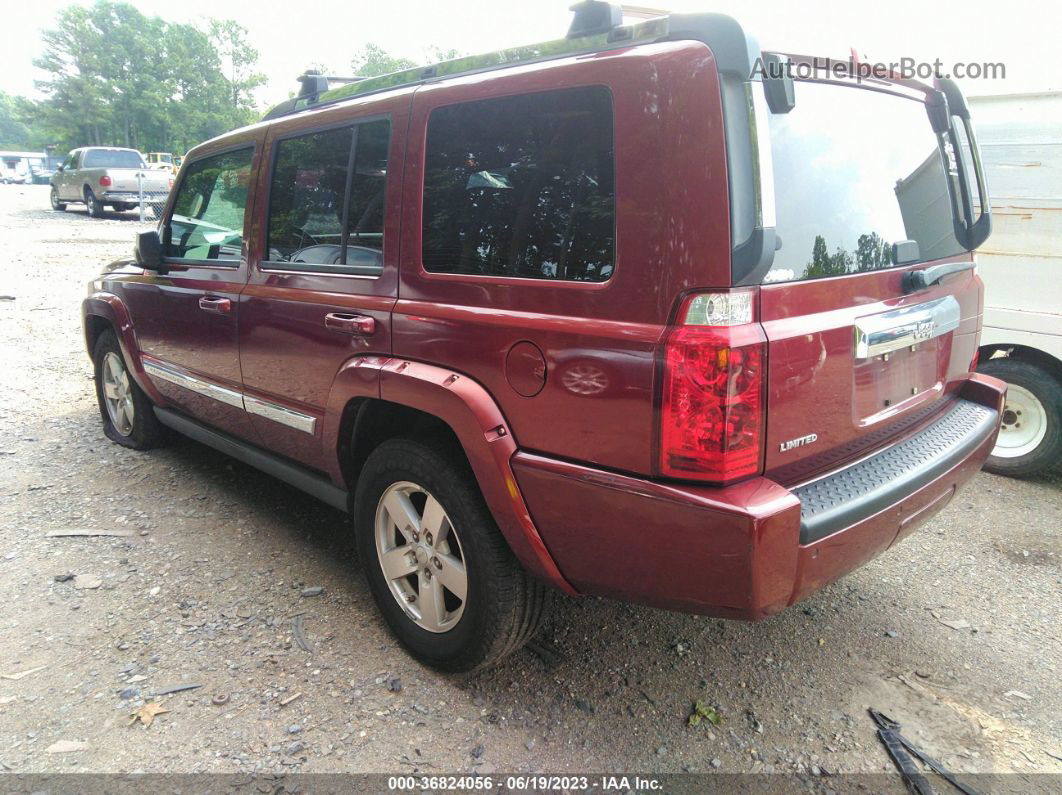 2006 Jeep Commander Limited Maroon vin: 1J8HH58N56C369221