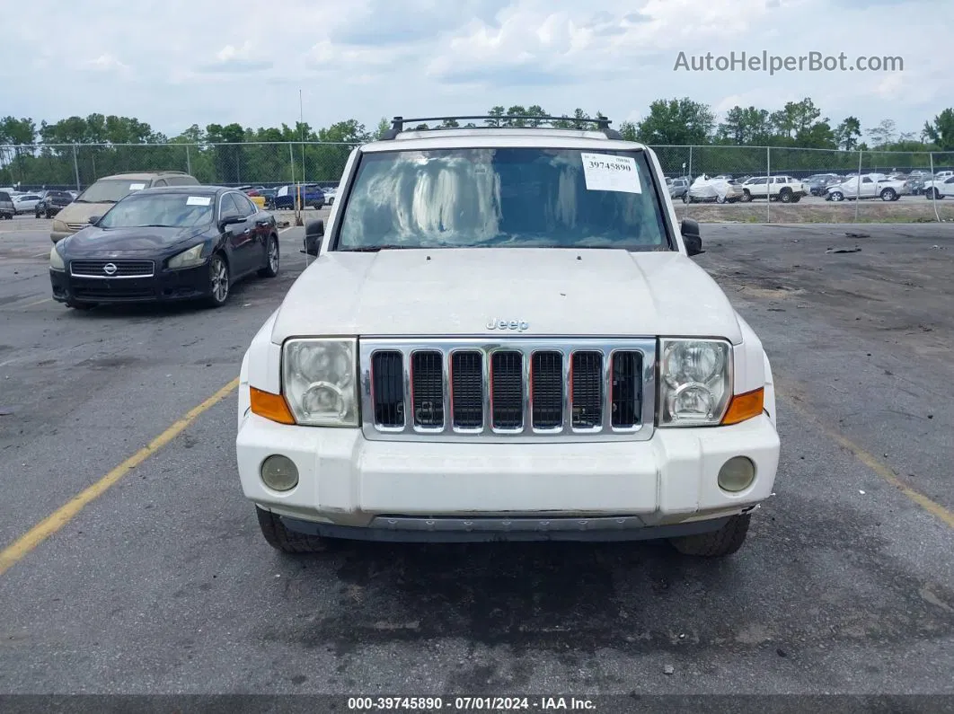 2006 Jeep Commander Limited White vin: 1J8HH58N66C247984