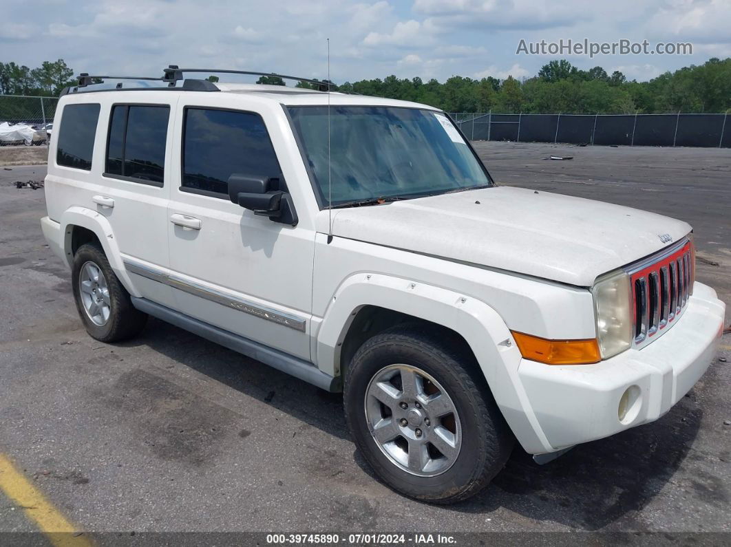 2006 Jeep Commander Limited White vin: 1J8HH58N66C247984