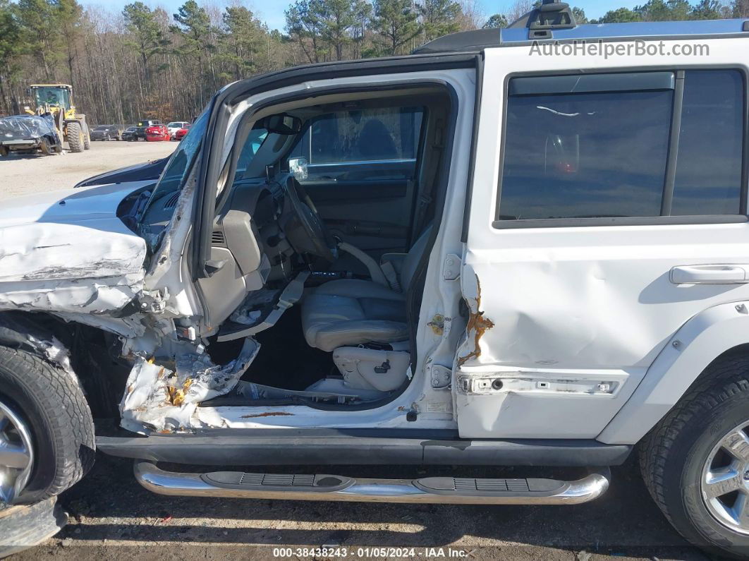 2006 Jeep Commander Limited White vin: 1J8HH58N76C144637