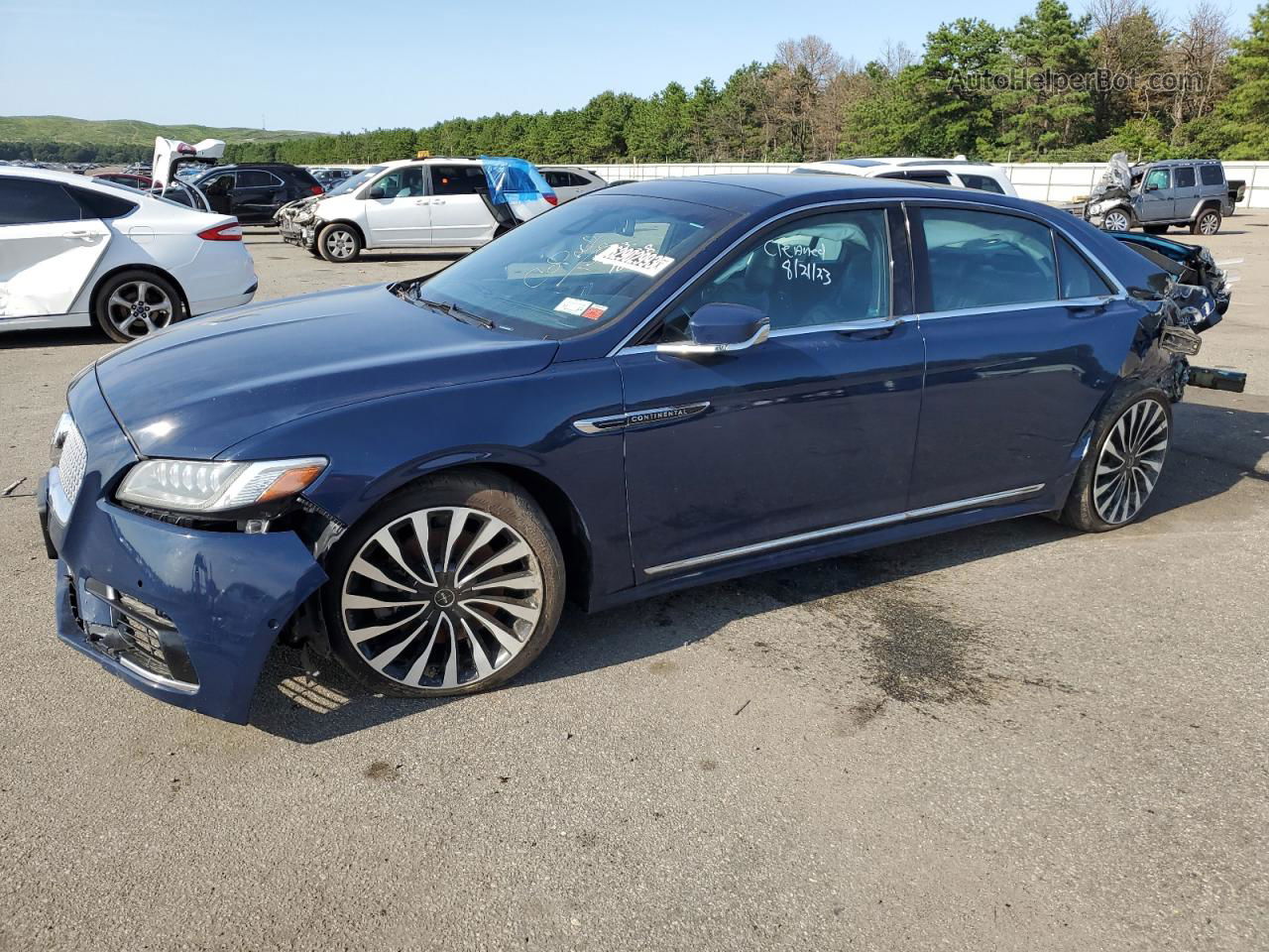 2017 Lincoln Continental Black Label Blue vin: 1LN6L9BC8H5626628