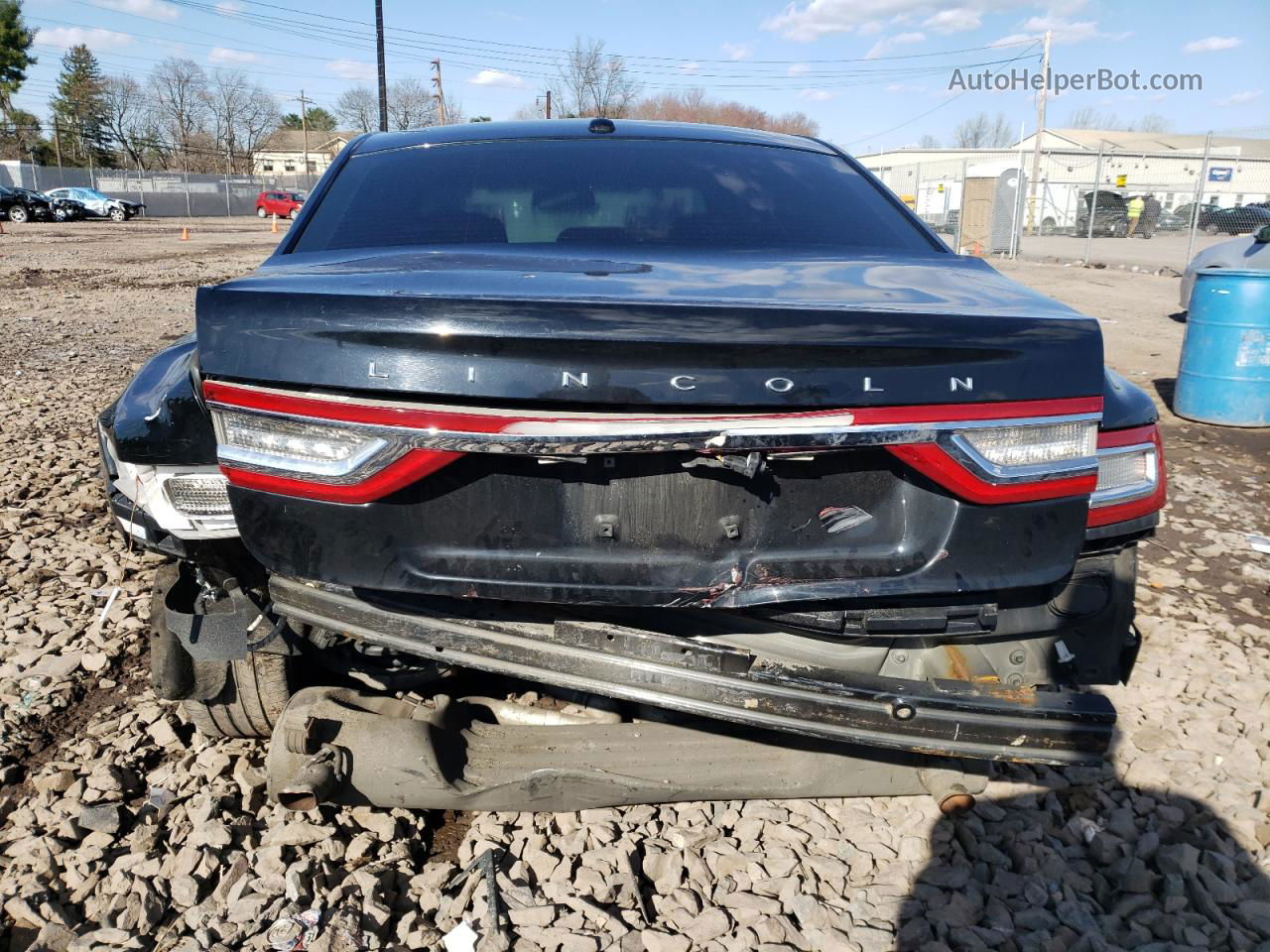 2017 Lincoln Continental  Черный vin: 1LN6L9HKXH5614835