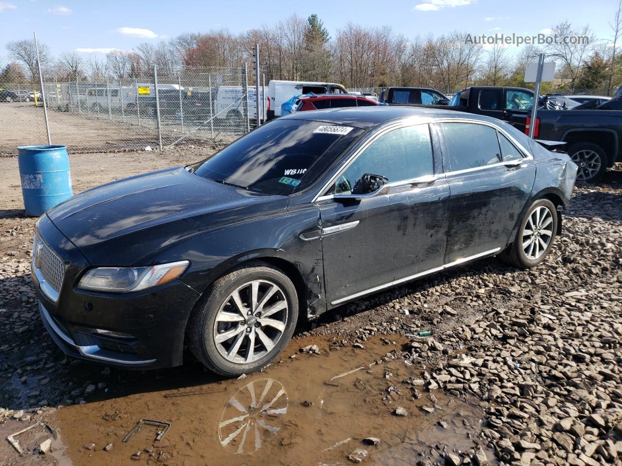 2017 Lincoln Continental  Черный vin: 1LN6L9HKXH5614835