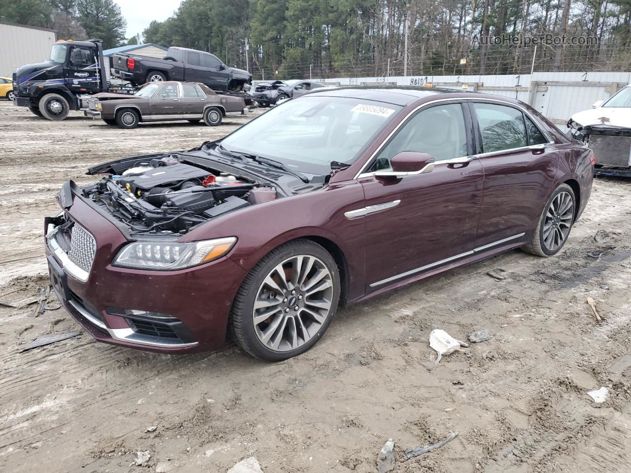 2017 Lincoln Continental Reserve Maroon vin: 1LN6L9NC1H5626904