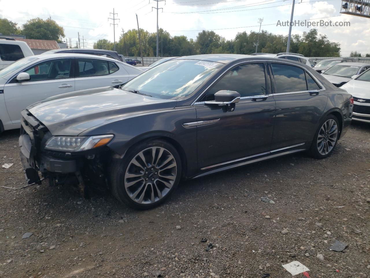 2017 Lincoln Continental Reserve Gray vin: 1LN6L9NC8H5611395