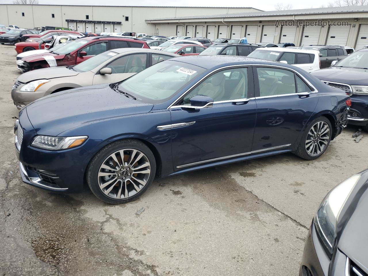 2017 Lincoln Continental Reserve Синий vin: 1LN6L9NP2H5614621