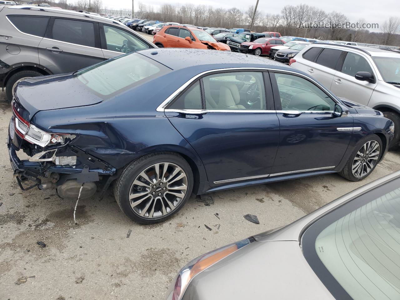 2017 Lincoln Continental Reserve Синий vin: 1LN6L9NP2H5614621