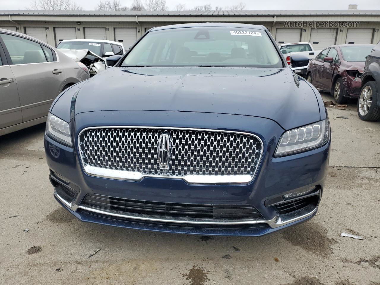 2017 Lincoln Continental Reserve Синий vin: 1LN6L9NP2H5614621