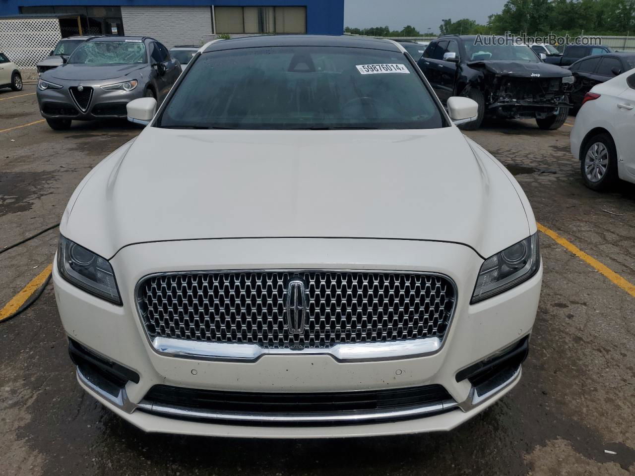 2017 Lincoln Continental Reserve White vin: 1LN6L9NPXH5620165