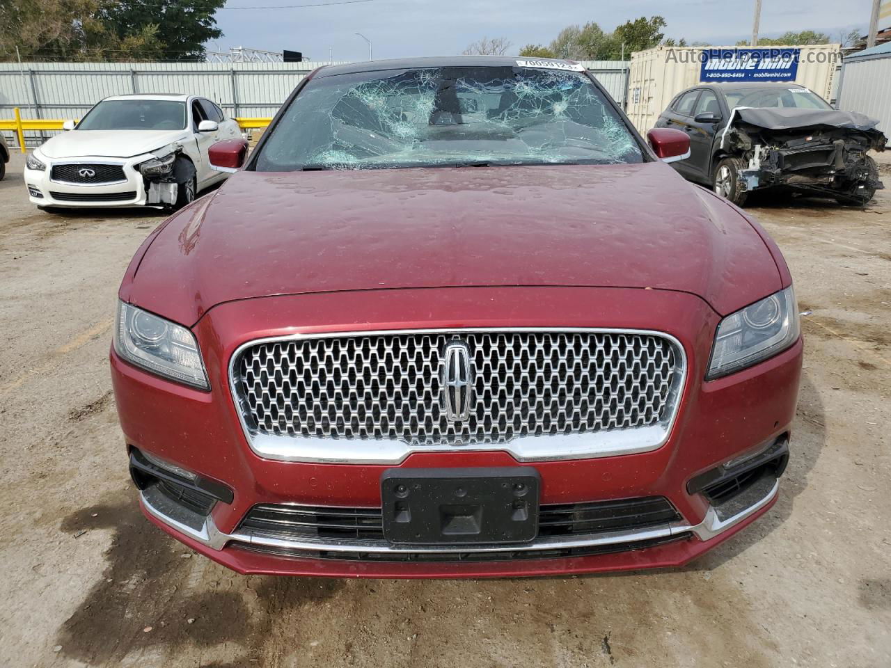 2017 Lincoln Continental Reserve Burgundy vin: 1LN6L9RP9H5637629