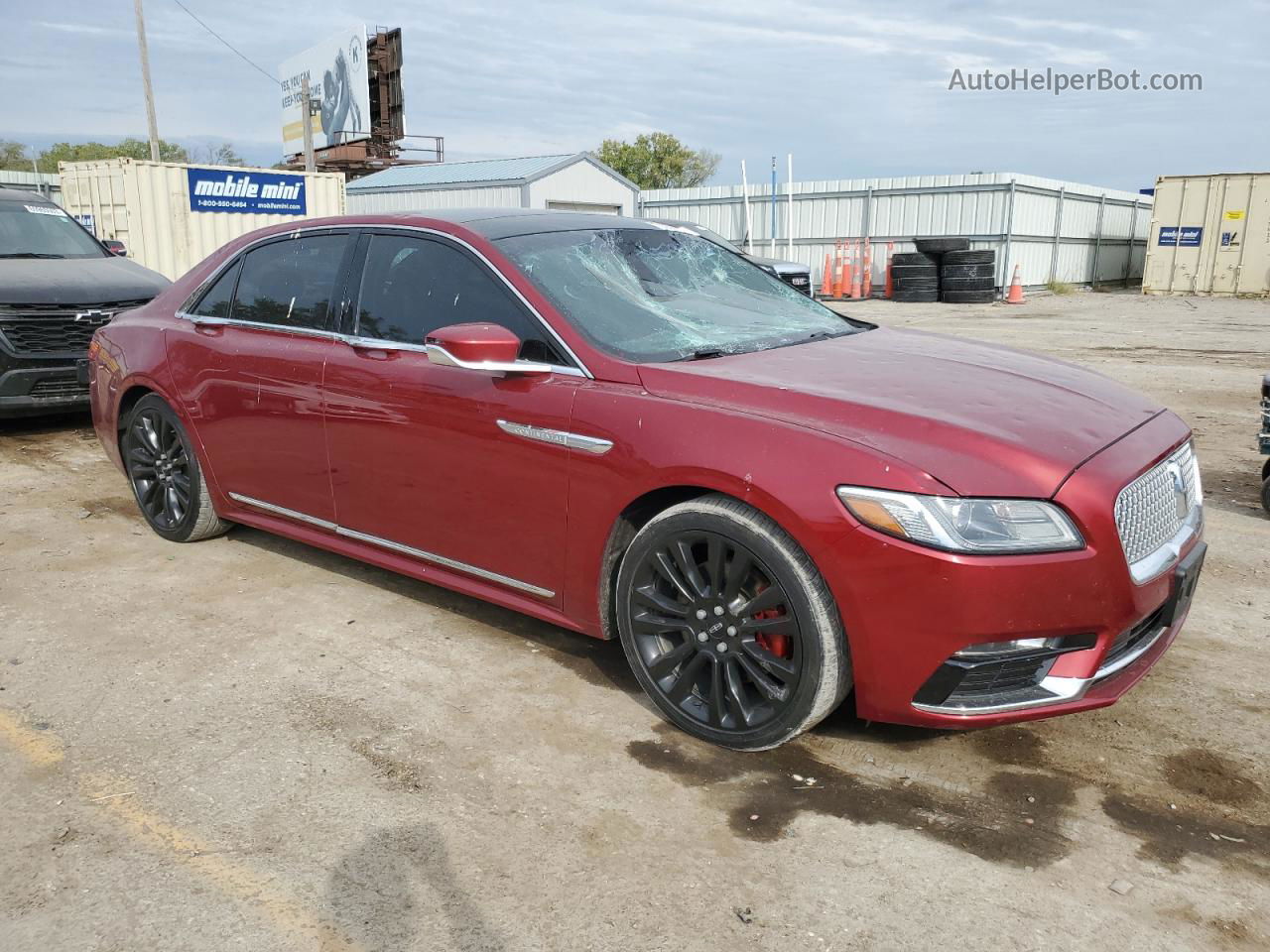 2017 Lincoln Continental Reserve Бордовый vin: 1LN6L9RP9H5637629