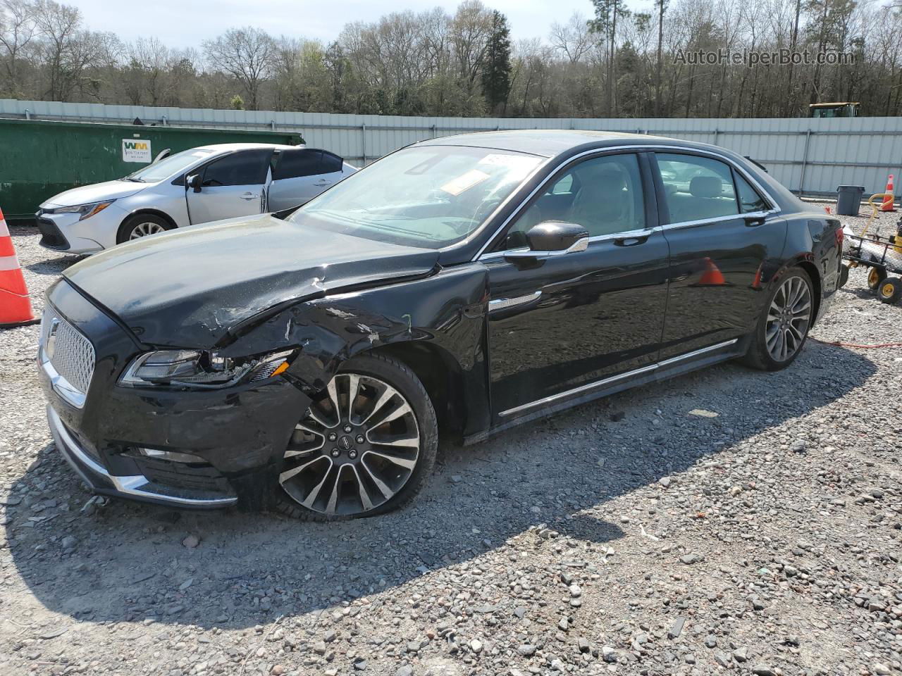 2017 Lincoln Continental Select Черный vin: 1LN6L9SK0H5617414