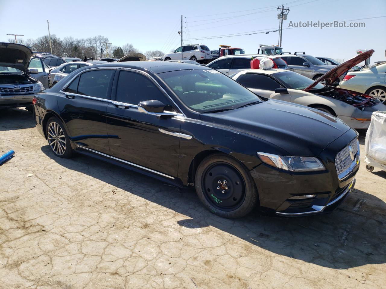 2017 Lincoln Continental Select Black vin: 1LN6L9SK0H5617669