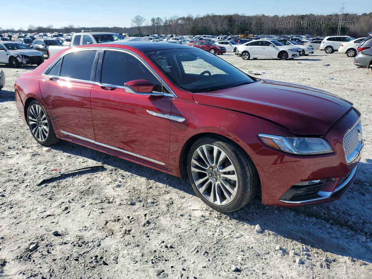 2017 Lincoln Continental Select Burgundy vin: 1LN6L9SK4H5637391