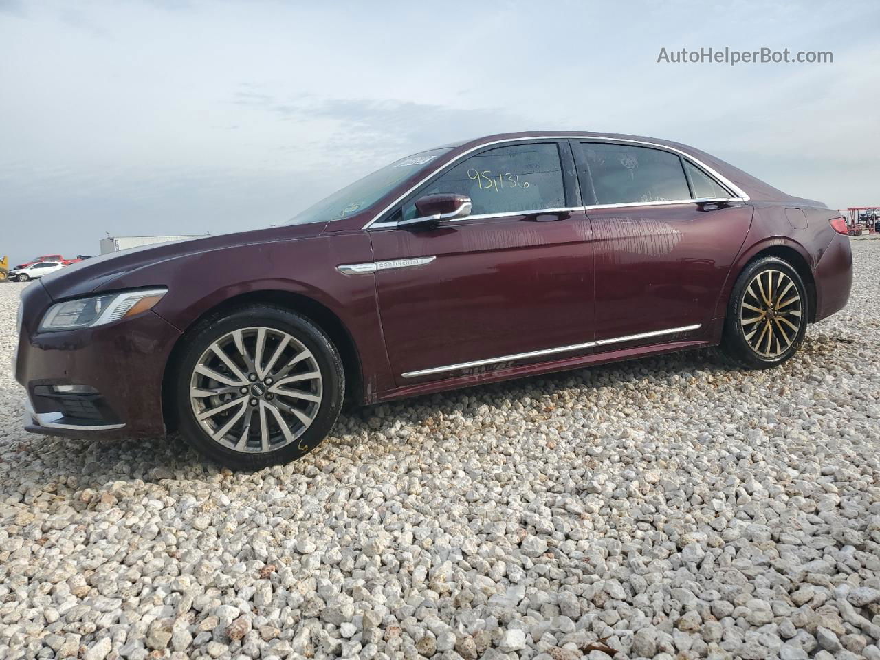 2017 Lincoln Continental Select Maroon vin: 1LN6L9SK9H5624040